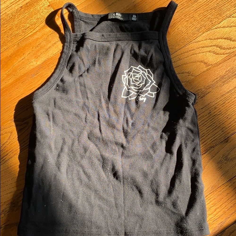 Obey crop top